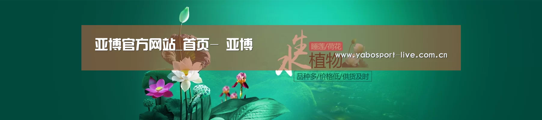 鲜花水草花卉网站模板