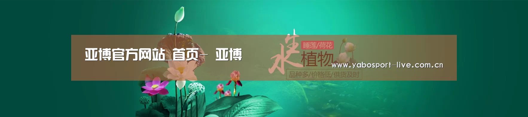 鲜花水草花卉网站模板
